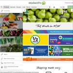 $10 off $100 + FREE Delivery with $30 Spend @ Woolworths Online (New Customers)