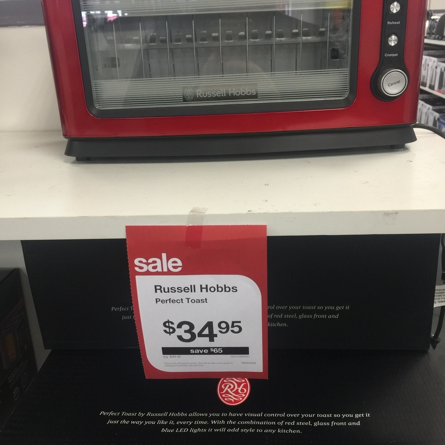 Harris scarfe clearance toaster