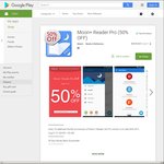 Moon+ Reader Pro $3.29 (50% off) @ Google Play