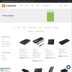 10% off All Power Banks - AUKEY Pocket Series 2A 5000mAh Power Bank $26.96 + Many More @ CableGeek