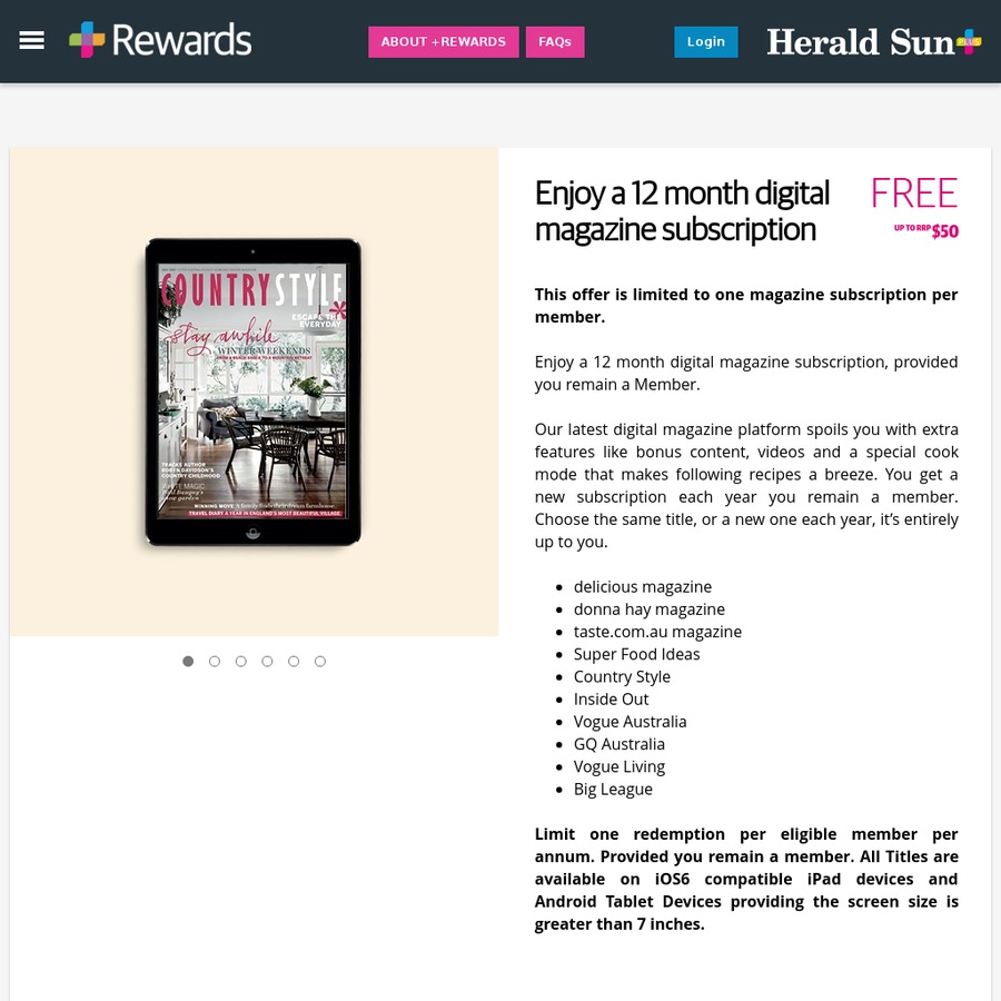 free 1 year magazine subscription afl double pass more for