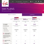 Virgin Mobile $30 12M SIM Only Plan w 7GB Data + $50 INTL + UNLTD Calls/Text in Aus 