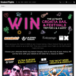 Win Your Choice of Croatia Sailing + Music Festival Trip for 2 Worth Up to $14,780 from Flight Centre [Age 18-39]