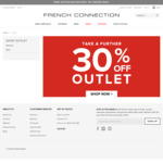 Further 30% off All Outlet @ French Connection Online Store