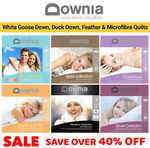 DOWNIA Collection Goose & Duck Down Feather Down Quilts 40% off + Extra 20% off with Coupon (Starting $191.52 Delivered)