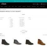 Clarks Desert Boots $59 Plus Delivery at Clarks Online