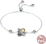 925 Sterling Silver Dancing Honey Bee Chain Link Women Bracelet AU $14.99 (Was AU $28) + Free Shipping @ eSkybird