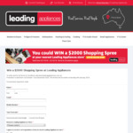 Win a $2,000 Shopping Spree from Leading Appliances