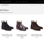 R.M. Williams Chelsea Boots £210 + £6.99 Shipping (~AU $372) & 40% off All RM William Items @ Collier Bristow