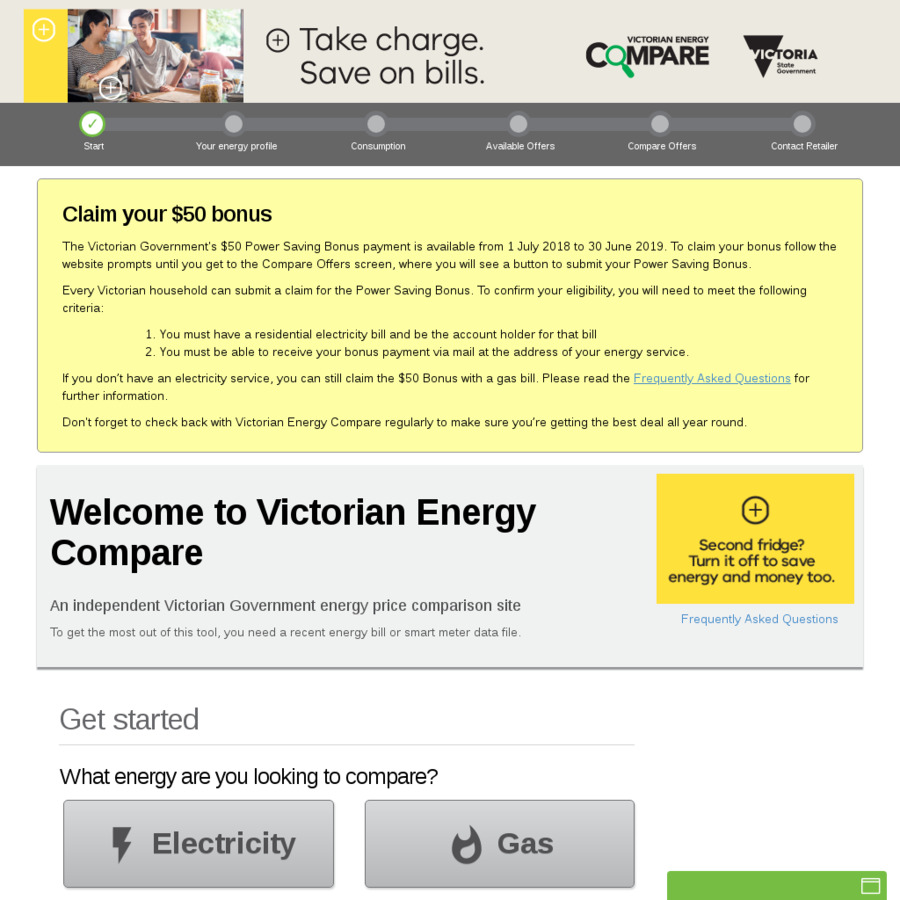  VIC Get 50 Cheque When You Use The Victorian Energy Compare Website 
