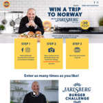 Win a Trip for 2 to Norway or 1 of 30 Jarlsberg Grill Kits [Create a Jarlsberg Burger and Share on Facebook/Instagram]