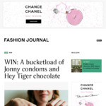 Win a Prize Pack Containing a Six-Month Subscription of Jonny Condoms + 18 Hey Tiger Chocolate Bars from Fashion Journal