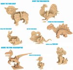 Free Shipping on Our New Range of 3D Kids Animal Puzzles from $9.95 @ Laser Cut Crafts