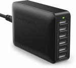 RAVPower Desktop Chargers: 60W 6 Port $26.99, 40W 4 Port $20.99 & USB Cable Sets from $8.99 + Post (Free $49+/Prime) @ Amazon AU