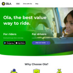 5 Free $15 Rides with Ola (for Selected Cities)