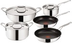 Jamie Oliver 5-Piece Stainless Steel Cookware Set by Tefal - $209.80 + 2000 Qantas Points Delivered @ Qantas Store