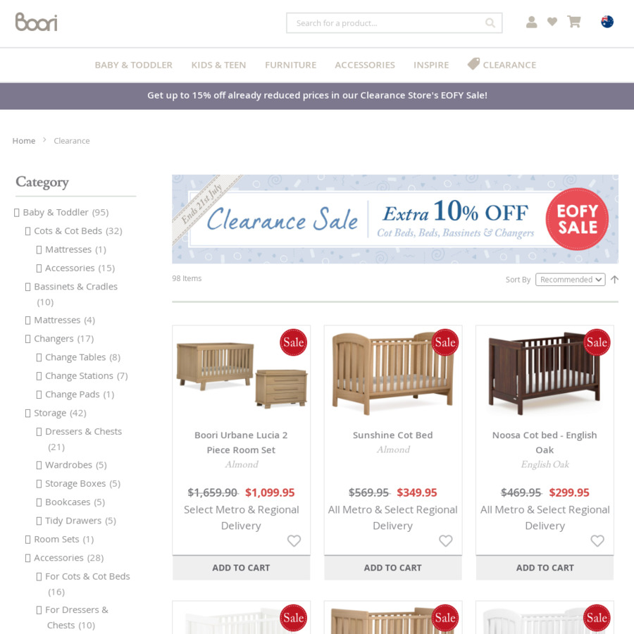 boori urbane lucia cot