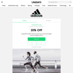 [Students] 20% off Online, 15% off in-Store @ adidas via UNiDAYS