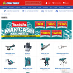 Makita 'Mak Cash' Madness Bonus Cash Vouchers @ Total Tools (Stack with Redemption offers)