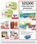 $5 Coles Gift Card with purchase of one Kraft Singles pack ($2.89 the cheapest) @ Coles