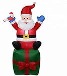 Self Inflating Santa on Present 1.8m $10 (Was $62) + Delivery ($0 with Prime / $39 Spend) + More @ Astivita Amazon AU