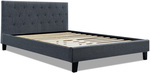 Price: $221.99+Free Shipping - Shopystore.com.au | Artiss Queen Size Bed Frame Base Mattress Fabric Wooden Charcoal VANKE