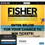 Win 1 of 10 Double Passes to the Fisher Beach Party Event from Neverland Store