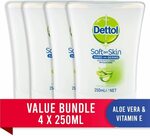 Dettol No Touch Antibacterial Hand Wash Refill Aloe Vera Bundle (4x 250ml) $19.96 + Delivery ($0 with Prime/$39+) @ Amazon AU