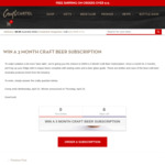 Win a 3-Month Craft Beer Subscription from Craft Cartel