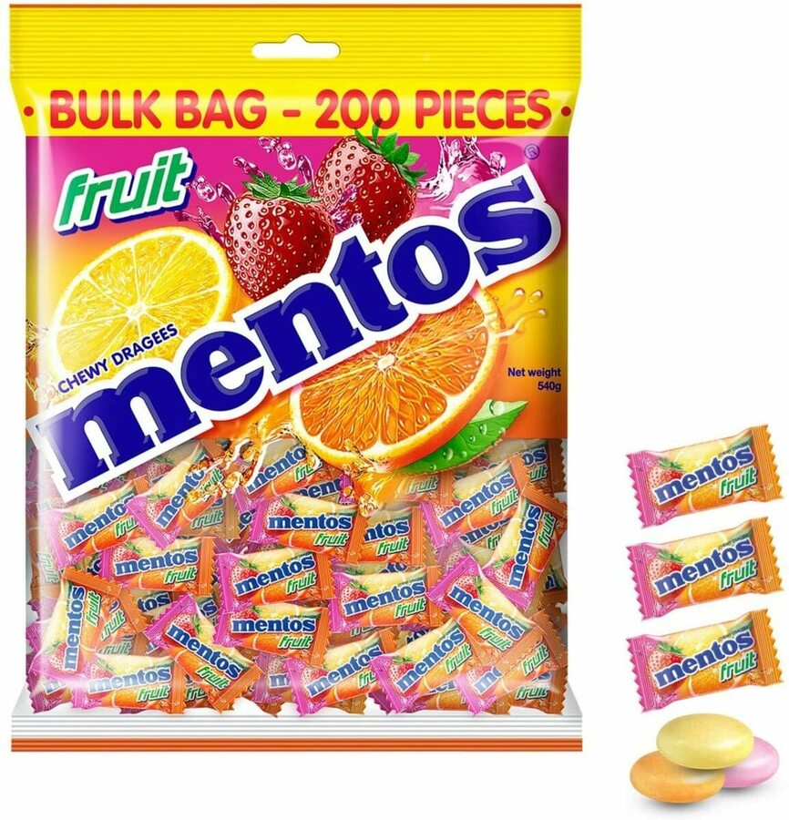 Mentos Fruit Candy Pillowpack, 540g $4.79 ($4.31 S&S) + Delivery ($0 ...