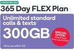 Kogan Mobile 365 Day FLEX Plan 300GB (Was 243GB) Data for $275 + Bonus $20 Kogan Credit @ Kogan