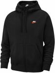 Men's Full-Zip Hoodie Sportswear Club Fleece Black $48.99 + $7.95 Delivery @ Nike