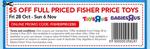 $5 Off Full Priced Fisher Price Toys @ Toys R Us (Online & In Store)