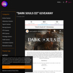 Win a Key of Dark Souls III (Pc Game) Worth of $30 from ALLYOUPLAY.com