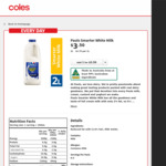 [ACT] Pauls Smarter White Milk 2L $1 @ Coles Belconnen