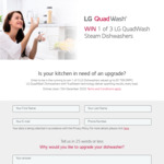 Win 1 of 3 LG QuadWash Steam Dishwashers Worth $1,799 from LG
