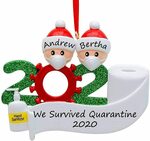 TERSELY 2020 Survived Family Xmas Tree Ornament (2 Family) $6.87 + Delivery ($0 with Prime/ $39 Spend) @ Statco via Amazon AU