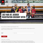 $20 off Registration Fees @ AFL Auskick via NAB