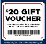 [NSW, QLD] $20 Gift Voucher ($20 Min Spend in-Store) @ Spotlight (VIP Membership Required)
