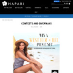 Win a West Elm & Rei Picnic Set & US$250 Gift Card from Hapari Swimwear