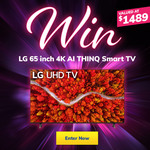 Win a 65" LG Smart TV Valued at $1489 from Bi-Rite