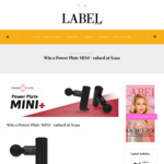 Win a Power Plate MINI+ Valued at $299 from Label Magazine