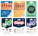1000 Bonus Flybuys Points with Swap Gift Card (Excl. Food Delivery) | Spotify Premium Gift Card @ Coles