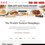 [NSW, VIC] Free Frozen Dumplings with $100 Spend, Free Frozen Noodles with $150 Spend @ Din Tai Fung