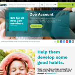 Open a New Zoo Account for Children under 12 and Receive a Bonus $25 (in-Store Application Only) @ IMB