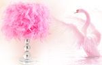 Pink Swan Feather Lampshade Lantern for Only $49 - Costdeal