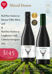 6x Red Deer Station 50 Shiraz (Barossa Valley) and 6x RDS 30 Cab Sauv (Langhorne Creek) $145 Shipped @ Kent Town Drinks