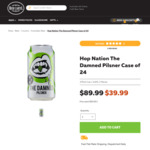 Hop Nation The Damned Pilsner Case of 24 $39.99 + Delivery ($0 SYD C&C) @ Beer Cartel