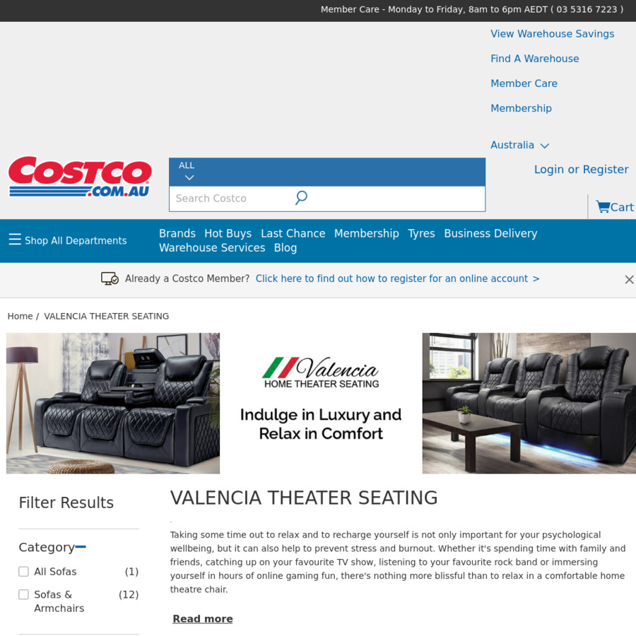 Costco home theater discount seating