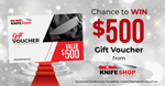 Win A$500 Knife Shop Australia Gift Voucher to Spend in-Store or Online from Knife Shop Australia